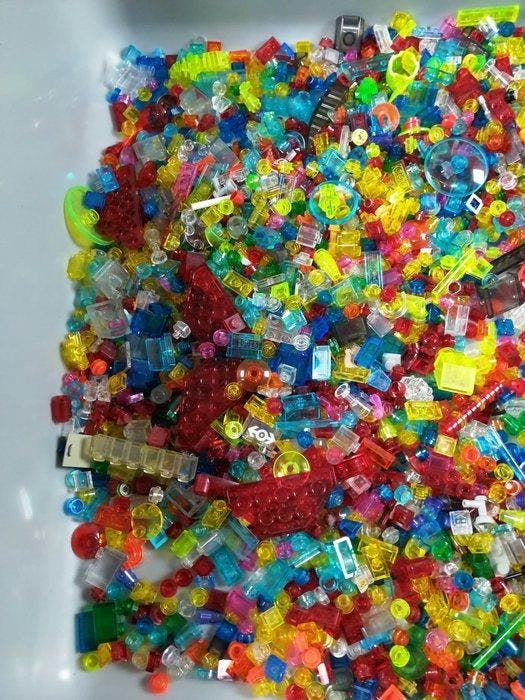 Lego - geen serie - Partij transparante onderdelen +/- 1000, Enfants & Bébés, Jouets | Duplo & Lego
