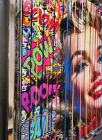 Elmago - Marilyn pop legend smile codebarre (large)