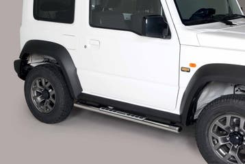 Side Bars | geschikt voor Suzuki | Jimny 18- 3d suv. | rvs z, Verzenden
