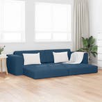 vidaXL Slaapbank / zetel Marineblauw 245 x 78 x 77 cm Stof, Verzenden
