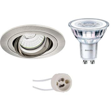 LED Spot Set 3W - Kantelbare Ronde Inbouwspot, Dimbare Witte, Verzenden