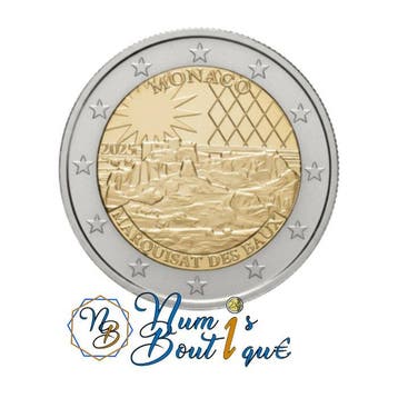 Monaco. 2 Euro 2025 Marquisat des Baux Proof, Postzegels en Munten