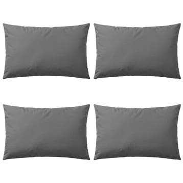 vidaXL Buitenkussens 60x40 cm grijs 4 st, Huis en Inrichting, Verzenden, Nieuw