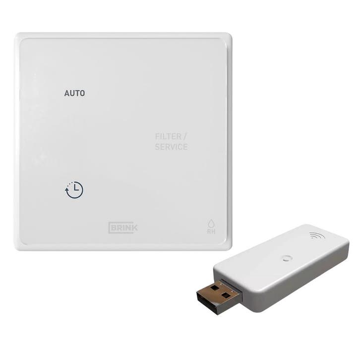 Brink draadloze RH sensor en schakelaar voor Flair en Ease W, Doe-het-zelf en Bouw, Ventilatie en Afzuiging, Nieuw, Verzenden