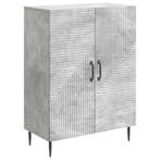 vidaXL Dressoir Betongrijs 66 x 34,5 x 89,5 cm Bewerkt hout, Huis en Inrichting, Kasten | Dressoirs, Verzenden, Nieuw
