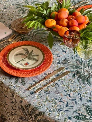 Tafelkleed met jungleprint voor brede tafels. - Tafelkleed -