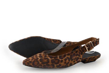 Sub55 Slingbacks in maat 37 Bruin, Bruin, Verzenden, Sub55, Gedragen