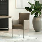 Leren eetkamerstoel Spark - Toledo Smog (grijs) - Poten, Huis en Inrichting, Stoelen, Nieuw, Ophalen of Verzenden, Grijs, Industrieel, Modern