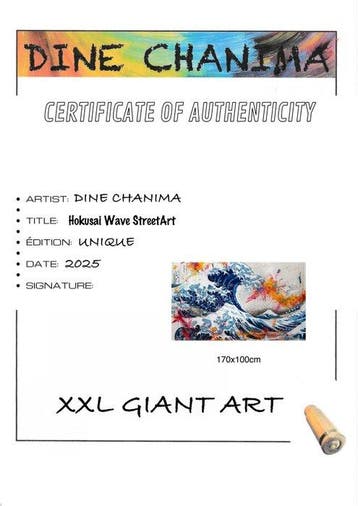 Dine Chanima - (XXL) Giant Hokusai Wave StreetArt