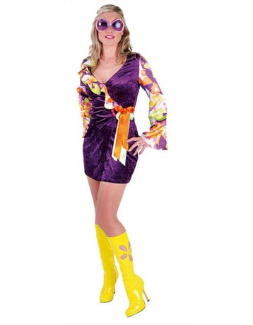 Hippie flower power outfit voor dames, Ophalen of Verzenden, Nieuw