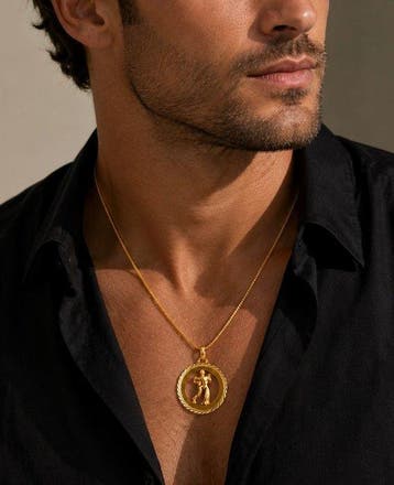 G. Brouwer & Zn. -14k Geelgoud - Ketting met hanger