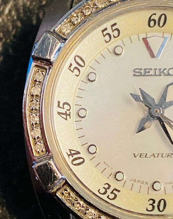 Seiko - Velatura Diamonds - Sans prix de réserve - 7N82-0DM0, Handtassen en Accessoires, Horloges | Antiek