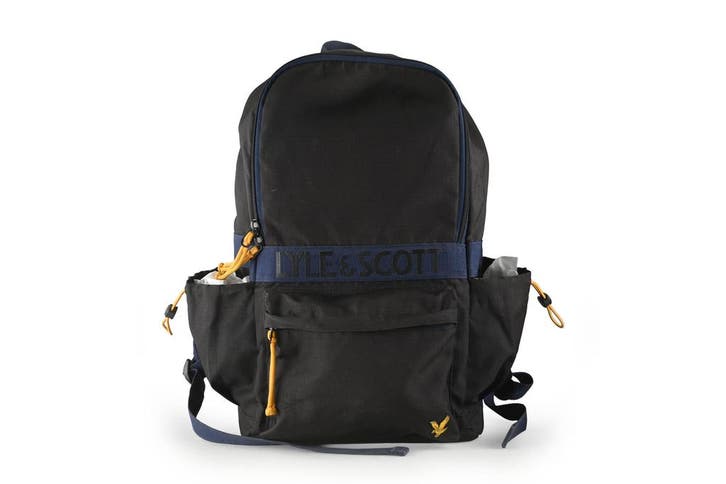Lyle & scott Rugzak Zwart, Handtassen en Accessoires, Tassen | Rugtassen, 25 tot 40 cm, Zo goed als nieuw, 30 tot 45 cm, Verzenden