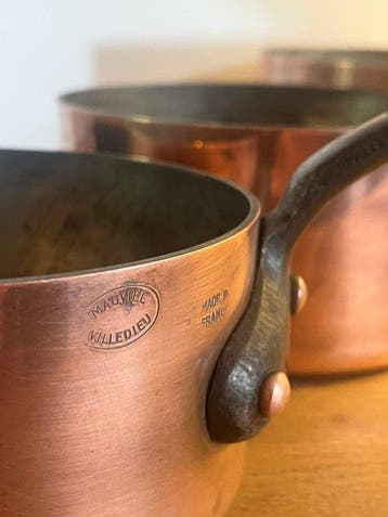 Mauviel - Kookpottenset (3) - Koper, Tin