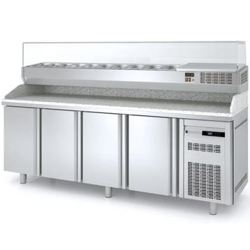 Pizzawerkbank + Opzetkoelvitrine | 600 RANGE | 516L | 4, Verzenden