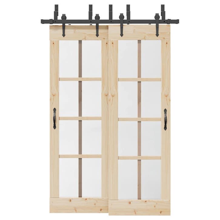 vidaXL Doos met onderdelen voor schuifdeur 152,5 cm staal, Doe-het-zelf en Bouw, Hang- en Sluitwerk, Nieuw, Verzenden