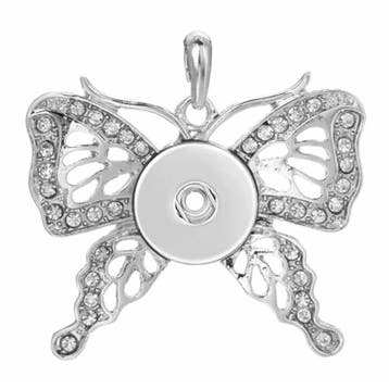 Fako Bijoux - Kettinghanger Voor Click Buttons - Vlinder, Verzenden, Nieuw