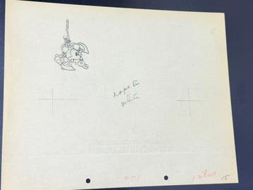 Walt Disney - Minnie Mouse-animatietekening - Building a, Nieuw