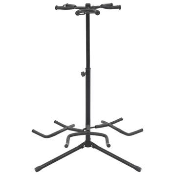 vidaXL Gitaarstandaard staal zwart, Musique & Instruments, Verzenden