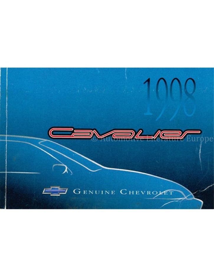 1998 CHEVROLET CAVALIER INSTRUCTIEBOEKJE ENGELS, Auto diversen, Handleidingen en Instructieboekjes