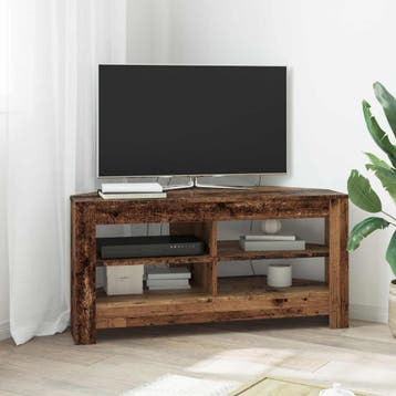 vidaXL HoekTVKabinet 102 x 40,5 x 45 cm Oud Hout Bewerkt, Huis en Inrichting, Verzenden, Nieuw
