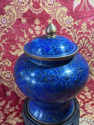 Vase - Laiton, Émail - Chine - émail cloisonné (Sans prix de, Antiek en Kunst