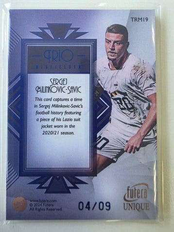 2020/21 Futera Futera Unique Sergej Milinkovic-Savic 04/09, Nieuw