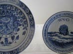 De Porceleyne Fles, Delft - Assiette murale (2) - Poterie, Antiquités & Art