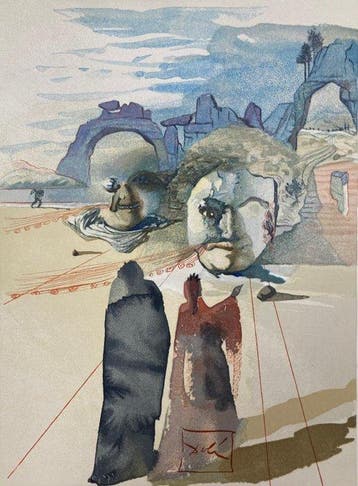 Salvador Dali (1904-1989) - The Avaricious - La Divine