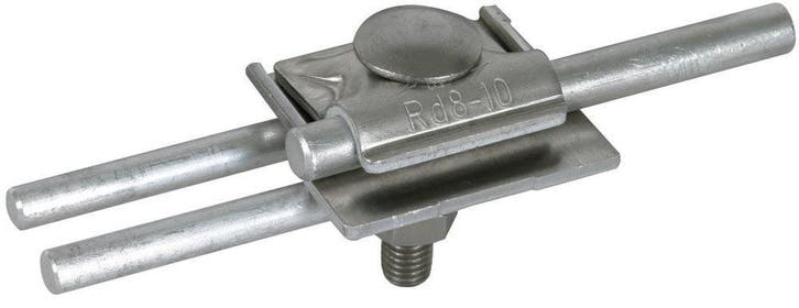 Dehn FS Clamp Air-Term Rod Clamp 10mm Al 2-fold Connection -, Bricolage & Construction, Électricité & Câbles, Envoi