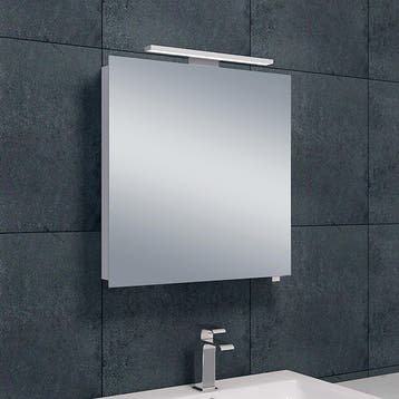 LED Spiegelkast 60x60cm | 6W 6400K | Stopcontact | Aluminium, Verzenden, Nieuw