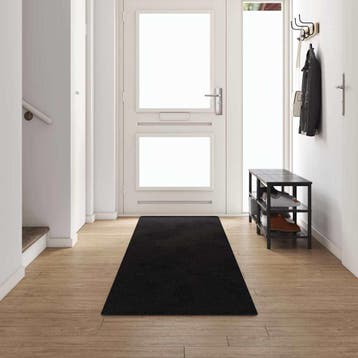 vidaXL Tapijt Loper Zwart 80 x 500 cm 100% Polypropyleen, Verzenden, Nieuw