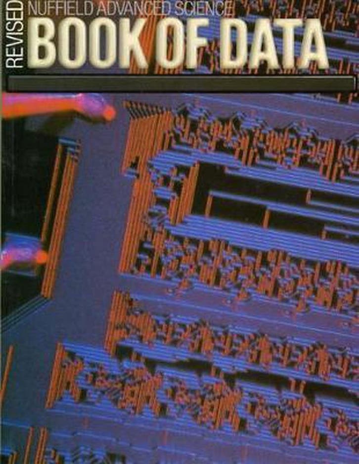 Nuffield Advanced Science: Book Of Data 9780582354487 Ncct, Livres, Langue | Anglais, Envoi