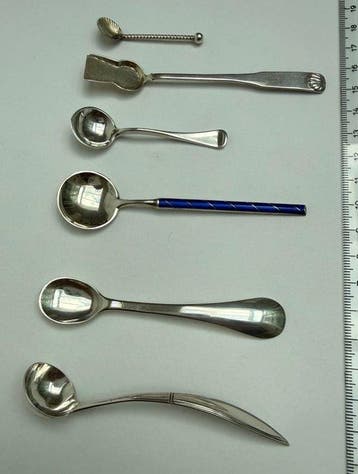 Zoutlepel (6) - Zilver - Zoutlepeltjes