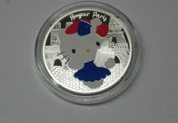 Frankreich 10 Euro 2024 50 Jahre Hello Kitty France zilve..., Postzegels en Munten, Munten | Europa | Euromunten, Verzenden, België