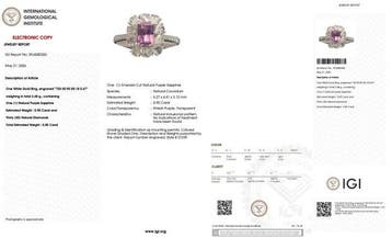 Bague de fiançailles - 18 carats Or blanc - 1.75ct. tw.
