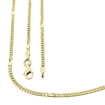 Gouden gourmetschakel ketting, Ophalen of Verzenden