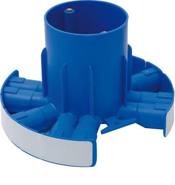 Boîte De Jonction Ronde Pour Plafond 100mm Avec 10x16/19mm, Verzenden
