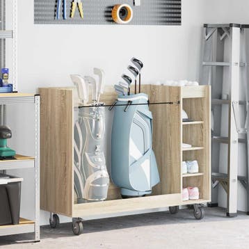 vidaXL Golfkast Sonoma Eiken 120 x 45 x 98 cm Engineered, Sport en Fitness, Golf, Verzenden, Nieuw