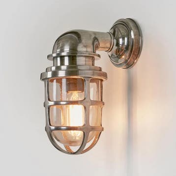 Scheepslampen & Maritiem Messing Muurlamp Brooklyn Antiek Zi, Tuin en Terras, Verzenden, Nieuw