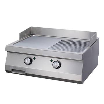 Heavy Duty Grillplaat - Half Gegroefd - Dubbel -70 cm Diep -, Zakelijke goederen, Verzenden, Nieuw in verpakking, Overige typen