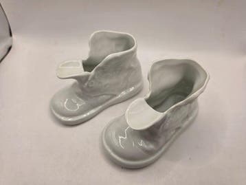 Asbak (2) - Baby Shoe - Biscuit porselein - Pijp- en, Antiquités & Art