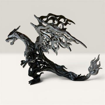 Svroa Studio - Figuur - Charizard Custom Black & Silver