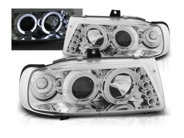 Angel Eyes koplampen Chrome geschikt voor Seat Ibiza Cordoba, Verzenden