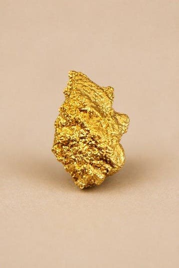 Goud Goud nugget - Hoogte: 9.03 mm - Breedte: 5.2 mm- 1.07 g