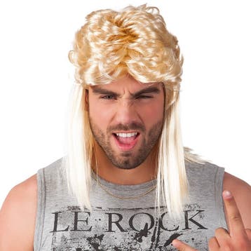 Blonde Pruik Larry, Verzenden, Nieuw