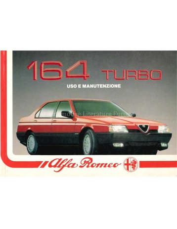 1988 ALFA ROMEO 164 TURBO INSTRUCTIEBOEKJE ITALIAANS, Ophalen of Verzenden