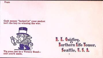 Amerikaanse envelop WWII (lijst optie), Verzenden
