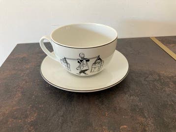 Tintin - 1 Tasse et soucoupe Tintin et Milou - AXIS - 1990, Nieuw