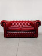 Chesterfield style - Canapé - club - Cuir, Bois - Vintage
